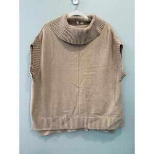 Moth By Anthropology Oversized Cowl Neck Sweater Vest; XS